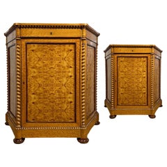 FIRST HALF OF THE 19th CENTURY PAIR OF CHARLES X SMALL SIDEBOARDS 