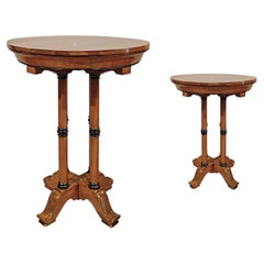 FIRST HALF OF THE 19th CENTURY PAIR OF CHARLES X TABLES