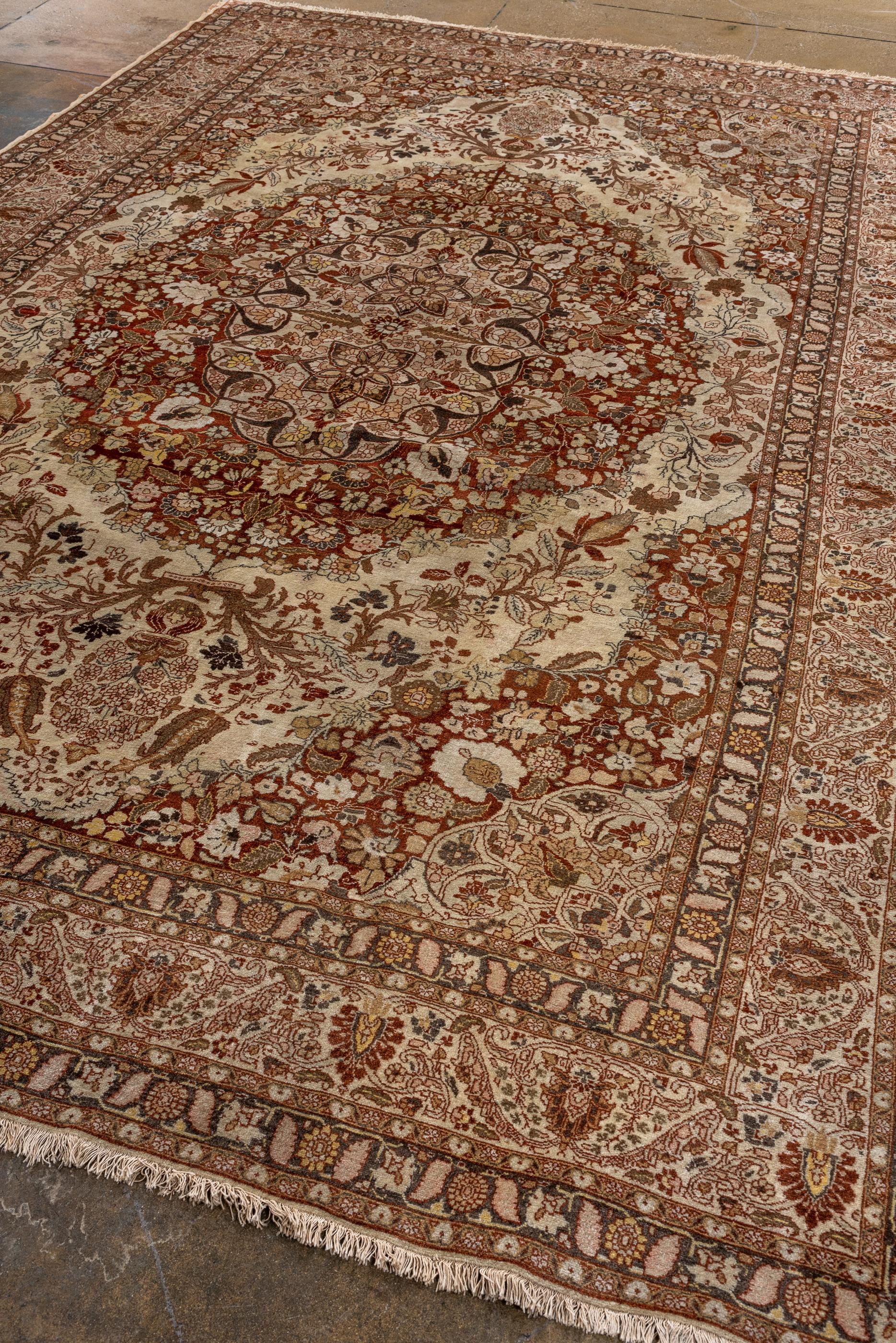 Persian First Half Twentieth Century Antique Tabriz For Sale