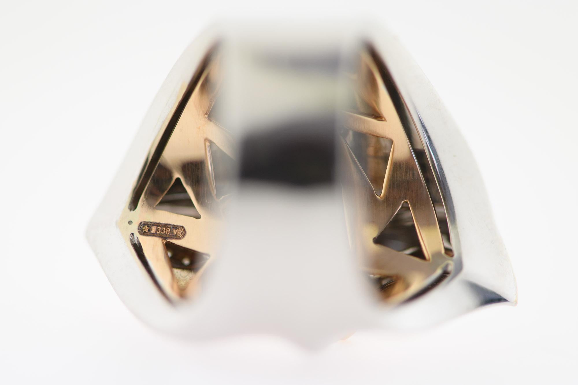 “First Kiss” Love Collection Ring 18k Rose & White Gold & Brilliants. im Angebot 4