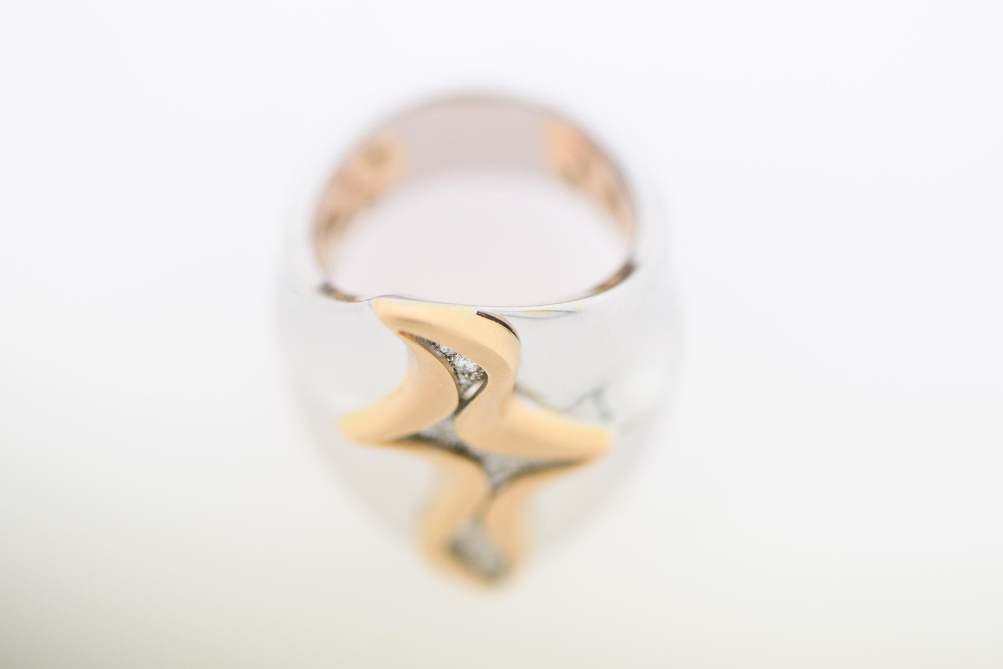 “First Kiss” Love Collection Ring 18k Rose & White Gold & Brilliants. im Angebot 2