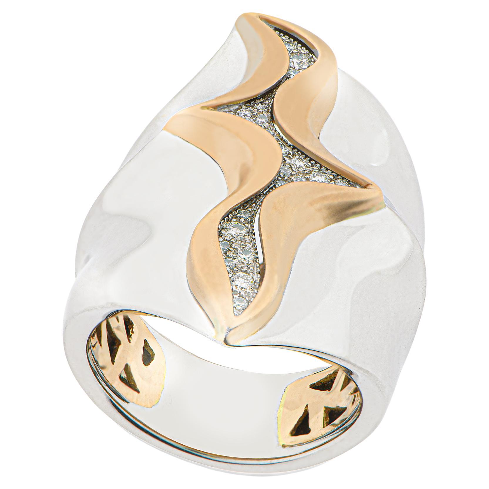 “First Kiss” Love Collection Ring 18k Rose 
White Gold 
Brilliants. im Angebot