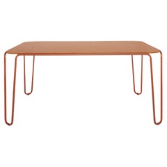 First Orange Square Table by Baldessari & Baldessari