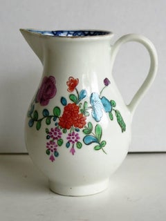 First Period Doctor Wall Worcester Porcelain Sparrow Beak Jug, English Ca 1770