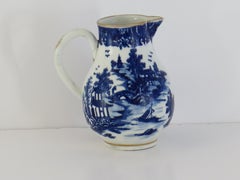 First Period Doctor Wall Worcester Porcelain Sparrow-beak Jug, English Ca 1775