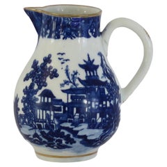 First Period Doctor Wall Worcester Porcelain Sparrow-beak Jug, English Ca 1775