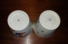 First Period Porcelain Beakers with Kakiemon Double Quail Design, circa 1770