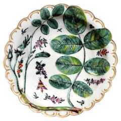 First Period Worcester Blind Earl Porcelain Dish, circa 1770