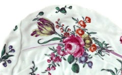 First Period Worcester Botanical Leaf Dish, Circa 1760