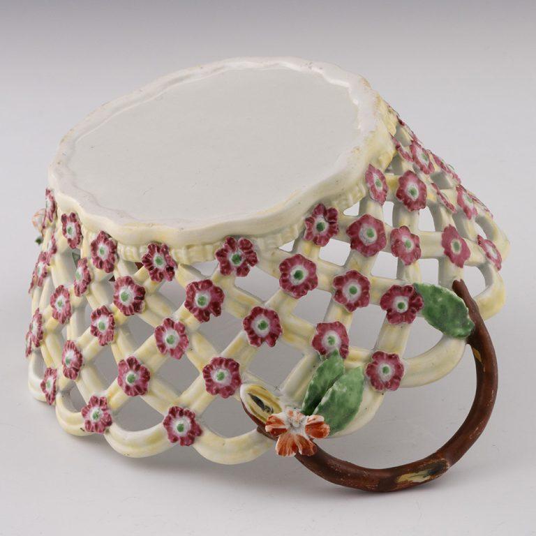 Worcester-Porzellankorb aus der ersten Periode um 1770 im Angebot 4