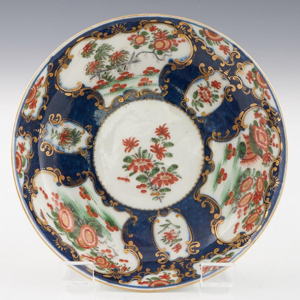 First Period Worcester Porcelain Blue Scale Kakiemon Trio, c1770 For ...