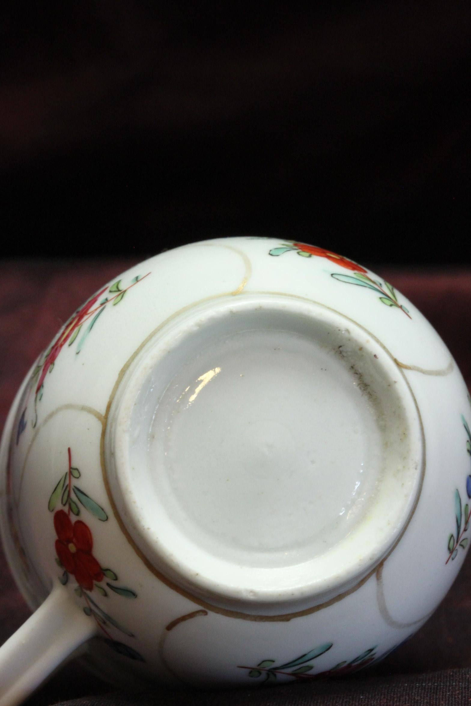 First Period Worcester Porcelain Coffee Cup C 1770 1