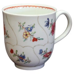 First Period Worcester Porcelain Coffee Cup C 1770