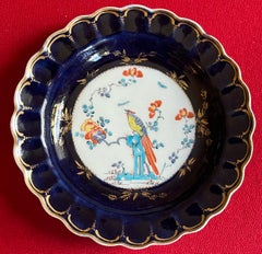 First Period Worcester Porcelain Exotic Bird Plate in the Kakiemon Taste, c 1780