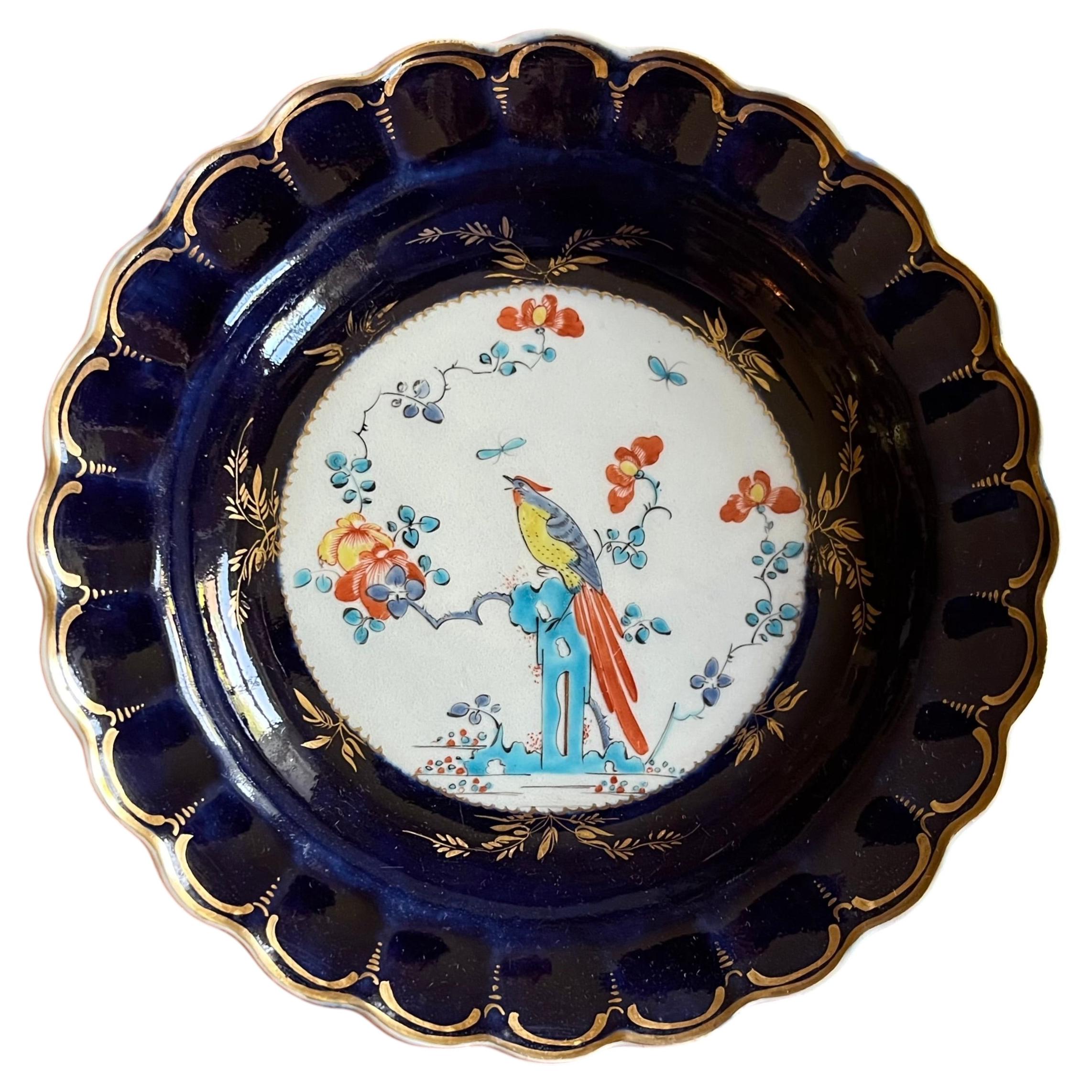 First Period Worcester Porcelain Exotic Bird Plate in the Kakiemon Taste, c 1780
