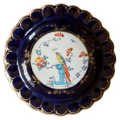 First Period Worcester Porcelain Exotic Bird Plate in the Kakiemon Taste, c 1780