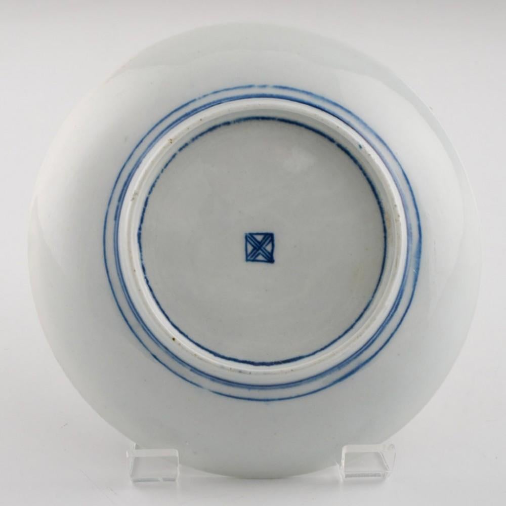 British First Period Worcester Porcelain Kempthorne Pattern Trio c1770 For Sale