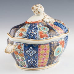 Worcester Porcelain Tureen Old Mosaic Pattern c1775
