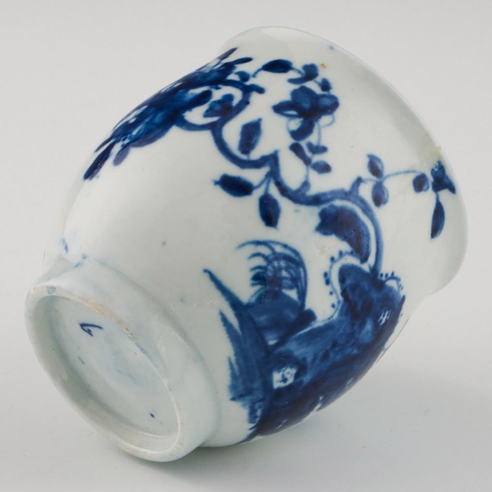  Tasse à café et soucoupe en porcelaine de Worcester - motif Warbler 1754-60 en vente 3
