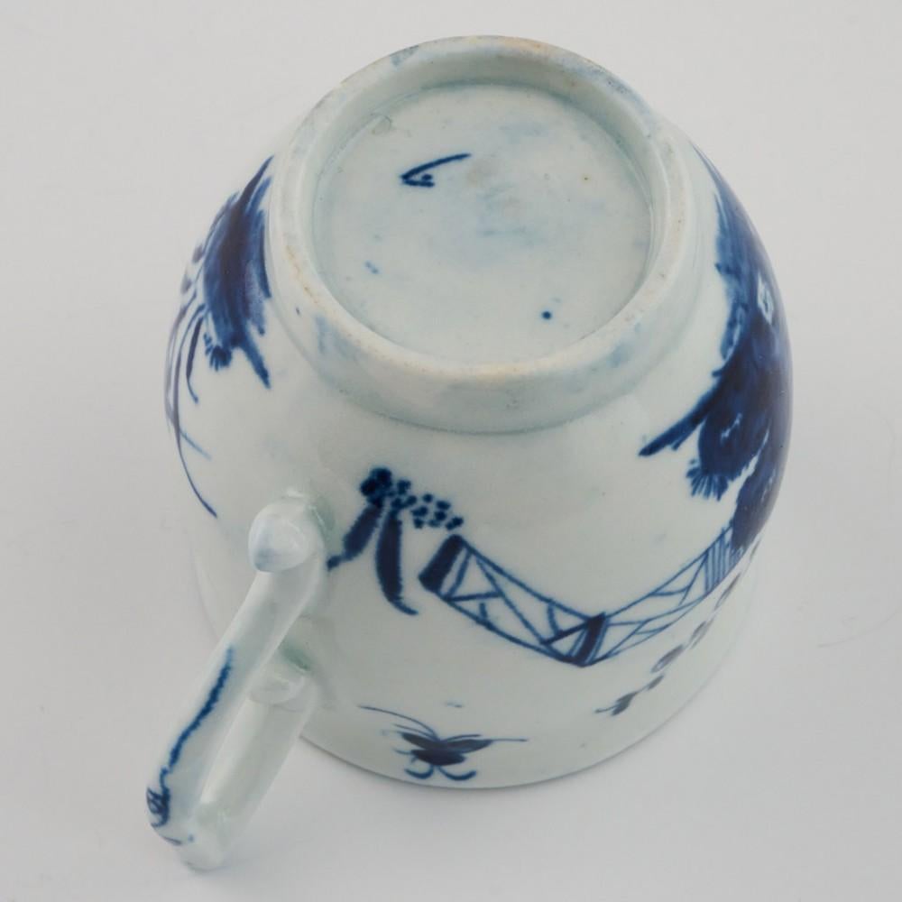  Tasse à café et soucoupe en porcelaine de Worcester - motif Warbler 1754-60 en vente 5