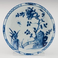 Worcester Porcelain Coffee Cup and Saucer - Warbler Pattern 1754-60