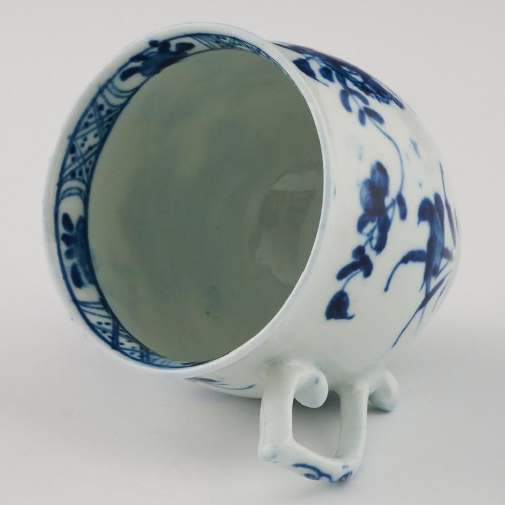  Tasse à café et soucoupe en porcelaine de Worcester - motif Warbler 1754-60 en vente 2