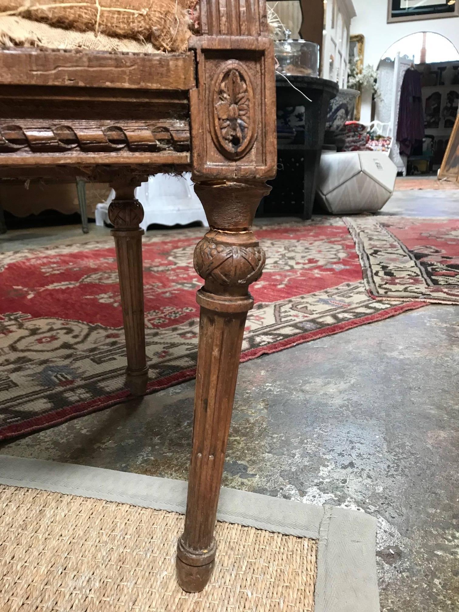 First Quarter of the 20th Century French Walnut Chair a Pair 3