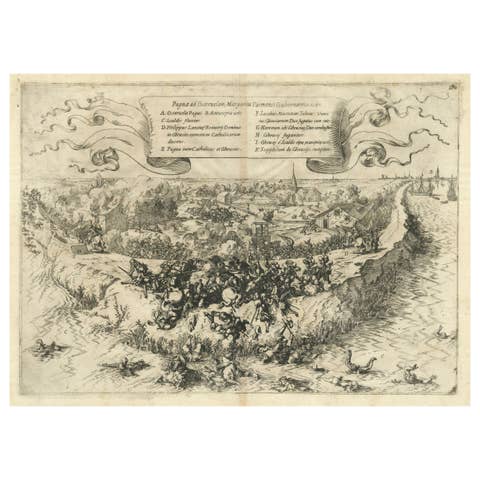 First Sparks of the Eighty Years' War in Oosterweel in 1567, Engraved in 1632