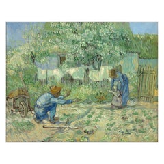 First Steps, after Impressionist Oil Painting by Vincent Van Gogh