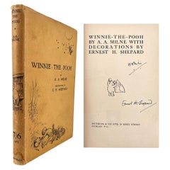 Primera edición comercial de Winnie-the-Pooh firmada por el autor y el ilustrador, con Orig.