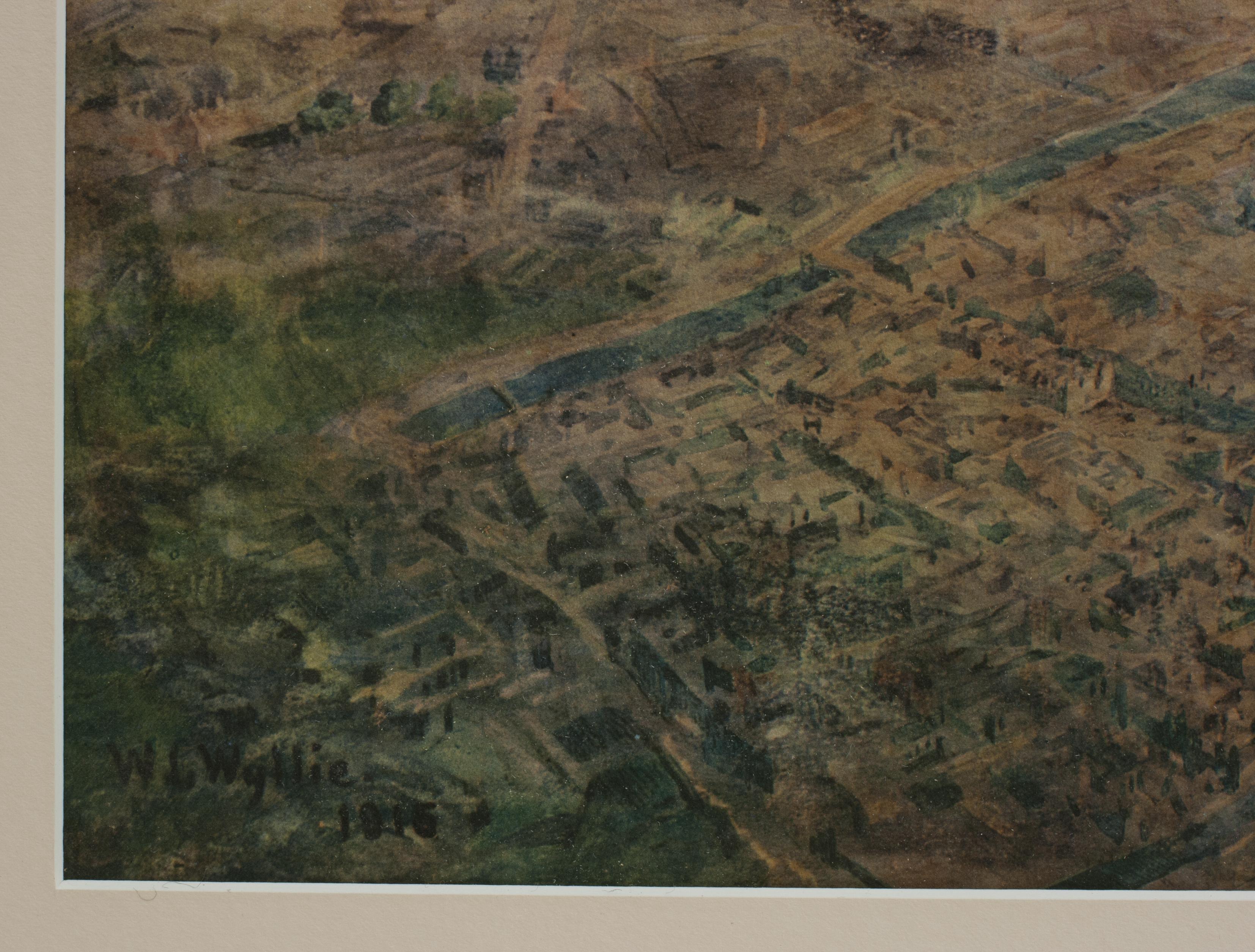 Paper First World War Print, The Ypres Salient - W L Wylie For Sale