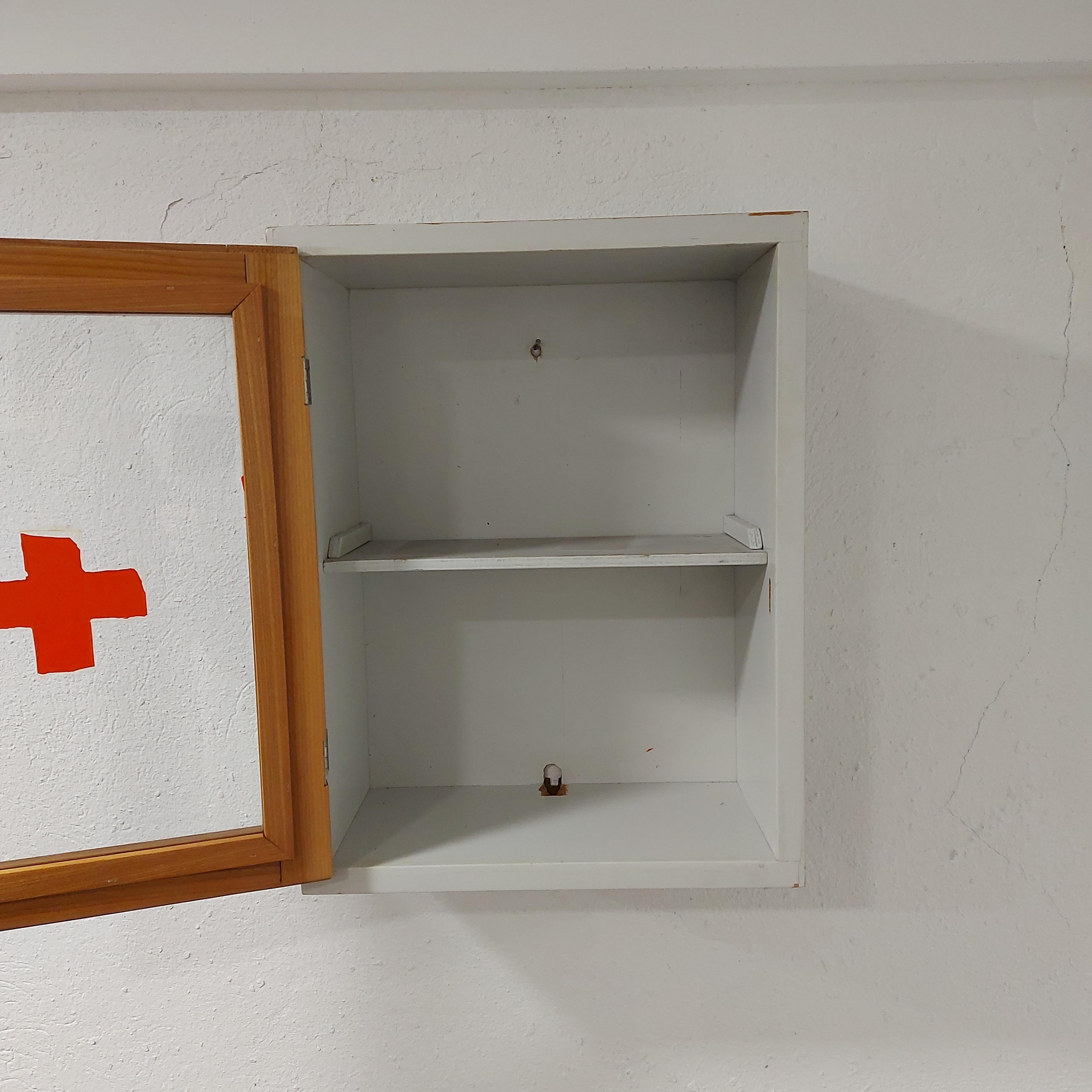 Glass Firstaid Cabinet 1970s For Sale