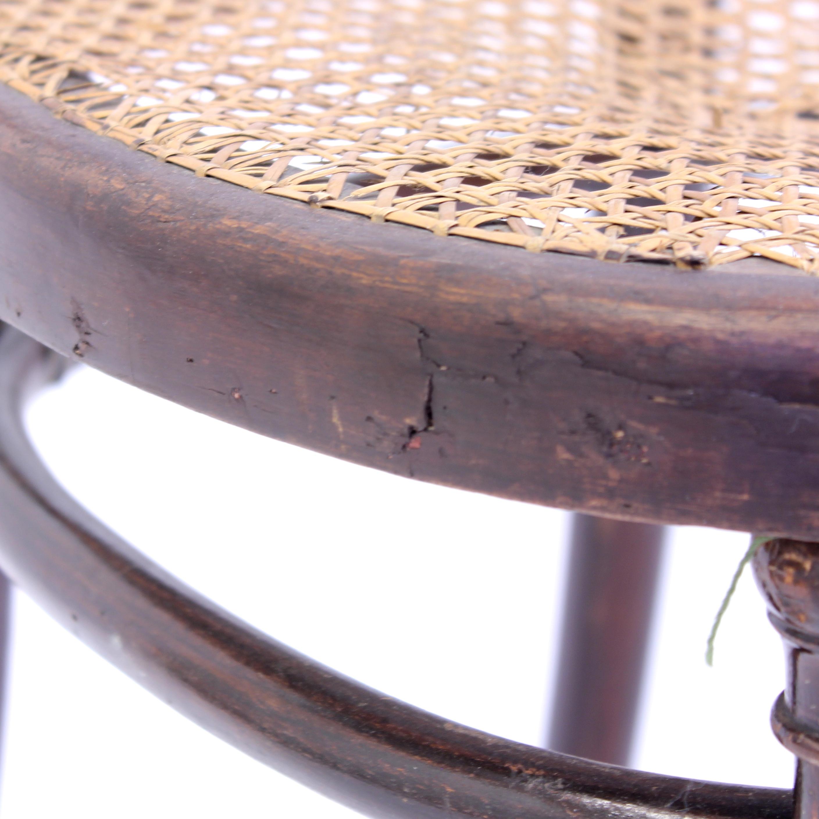 Chaise de café en bois courbé de Fischel, début du 20e siècle en vente 5