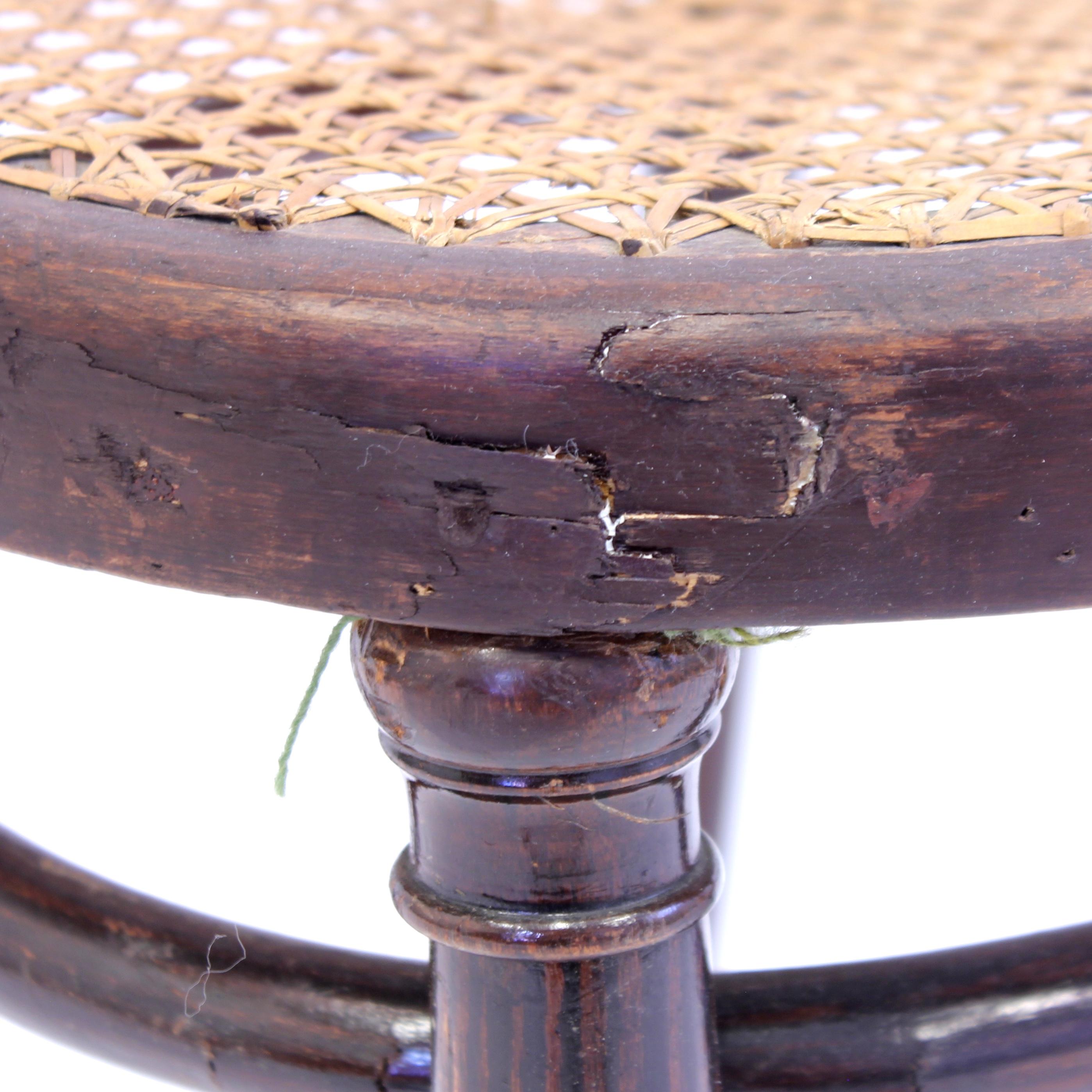 Chaise de café en bois courbé de Fischel, début du 20e siècle en vente 7