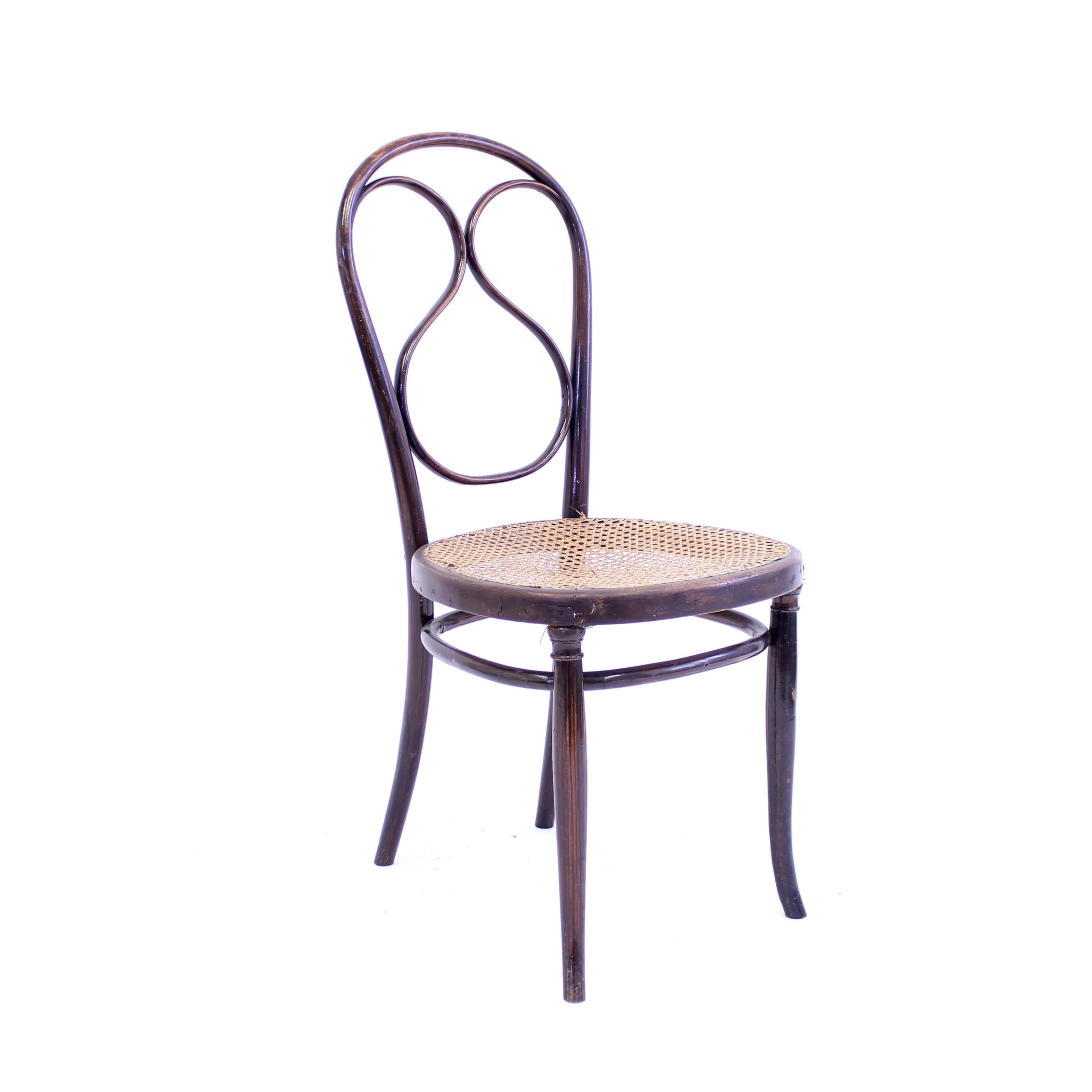 Vienna Secession Fischel bentwood café chair, early 20thy century For Sale