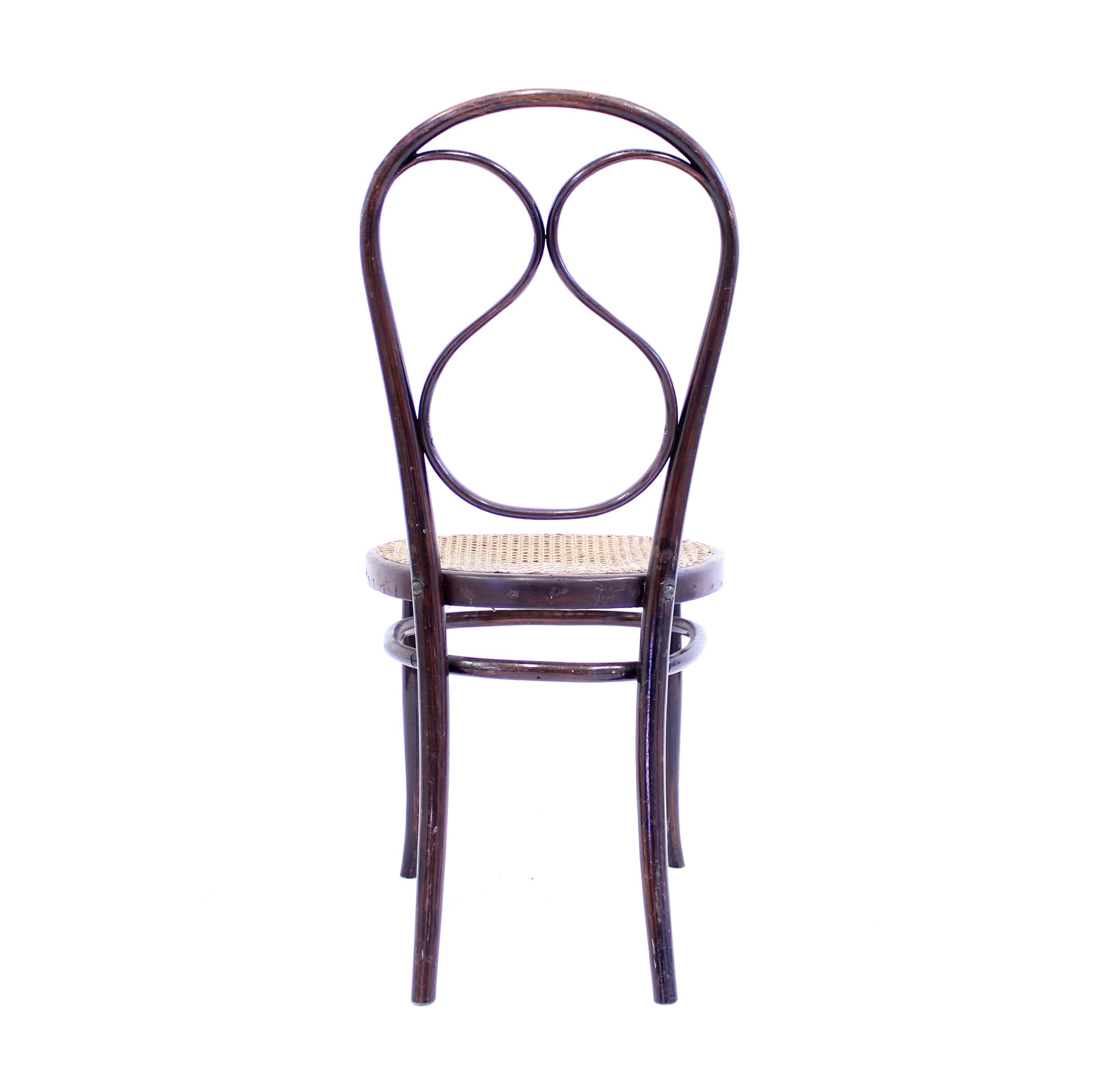 20ième siècle Chaise de café en bois courbé de Fischel, début du 20e siècle en vente