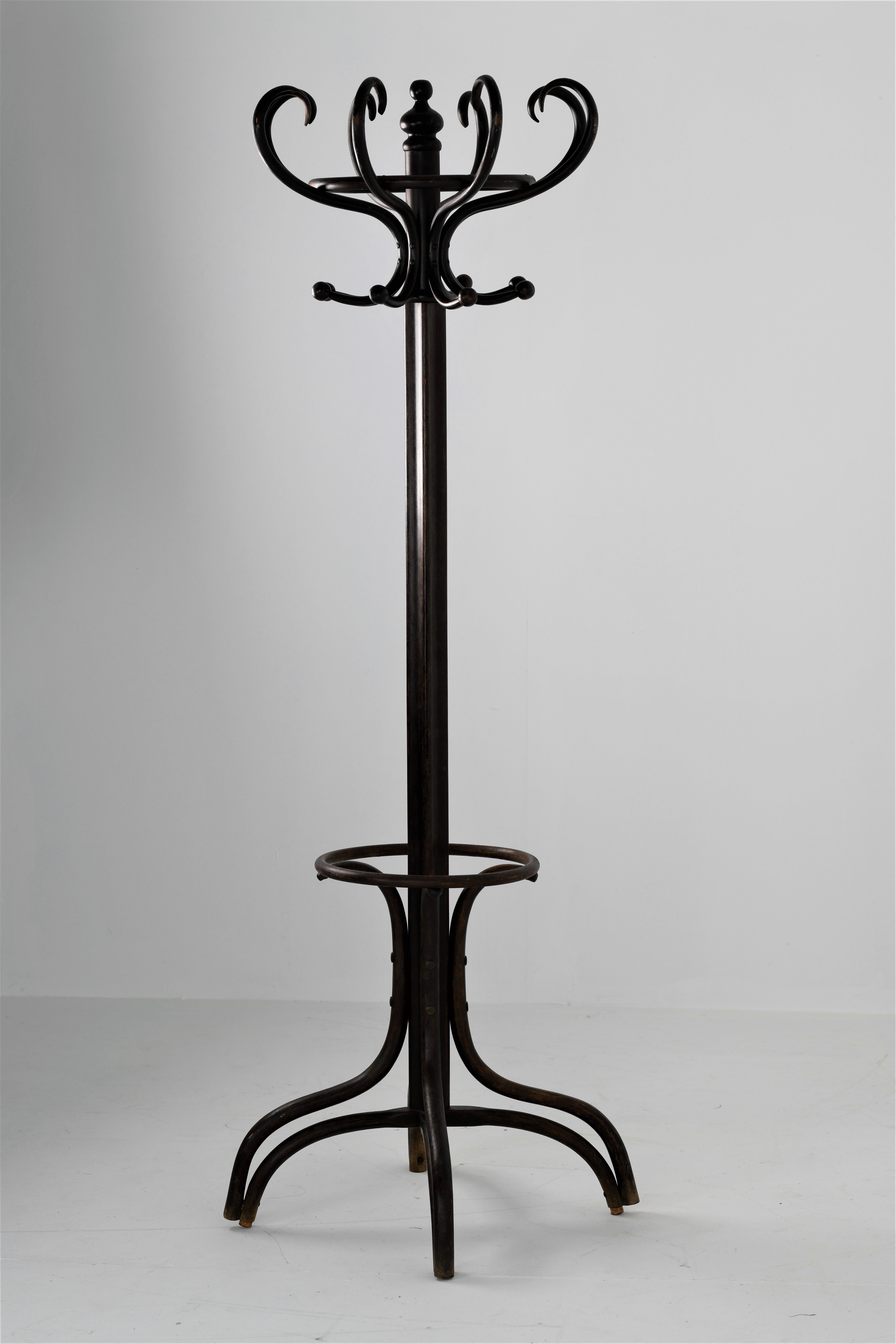 Early 20th Century Fischel Bentwood Hat and Coat Stand