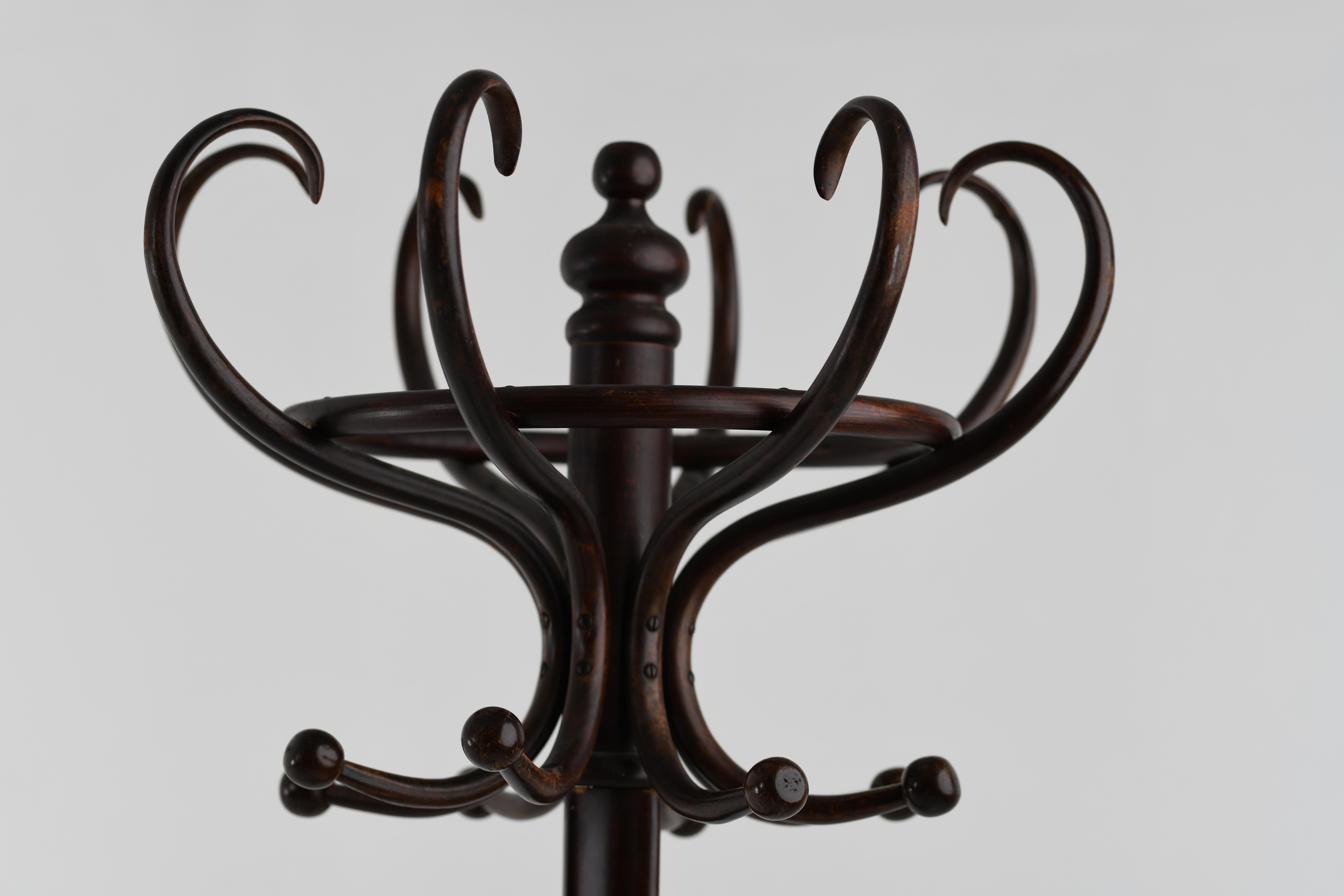 Early 20th Century Fischel Bentwood Hat and Coat Stand