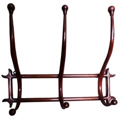 Fischel Nr 1  Thonet Hanger Bar  Coat Rack Whit 6 Coat and Hats Hangers