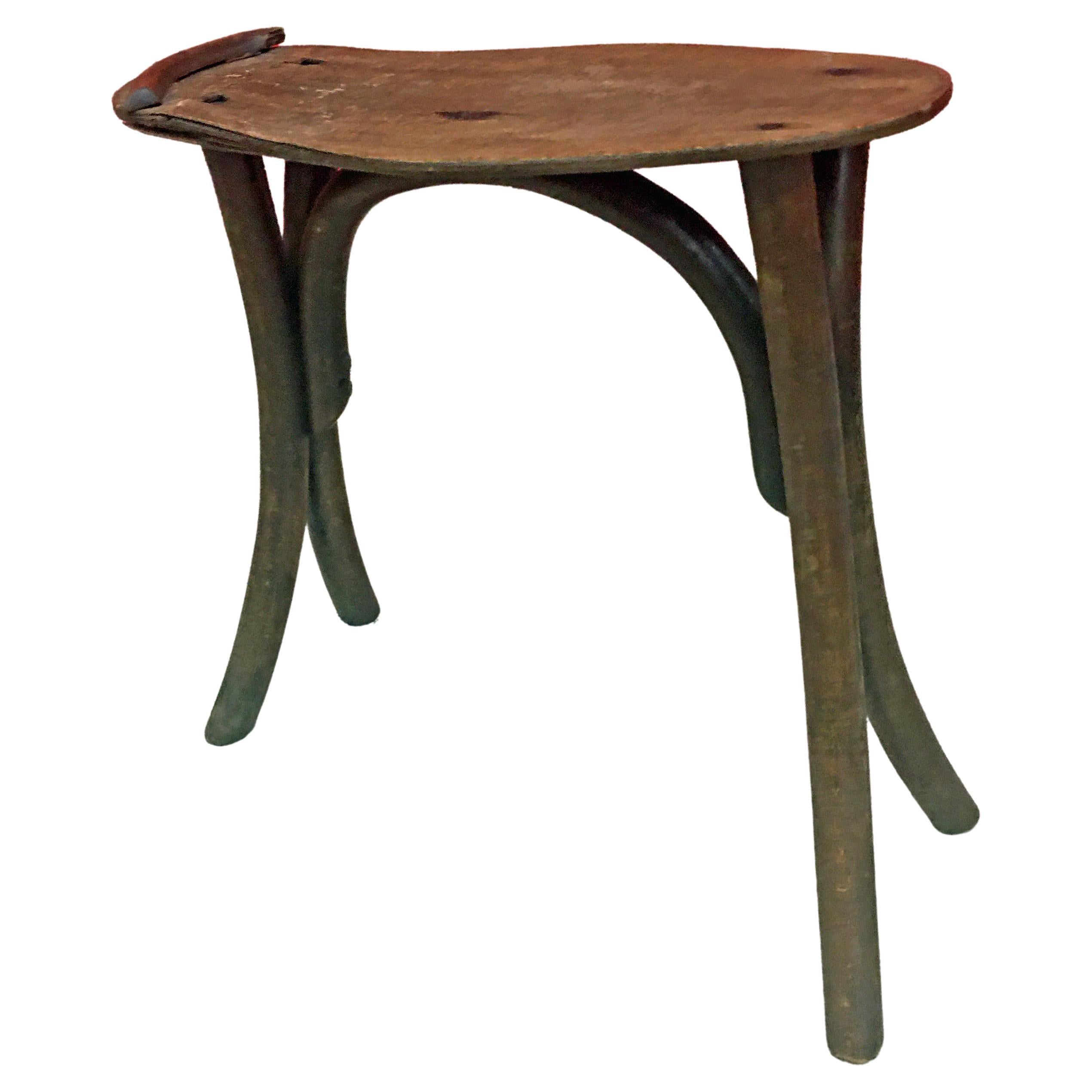 Fischel, Shoe Stool, Viennese Secession, circa 1880 For Sale