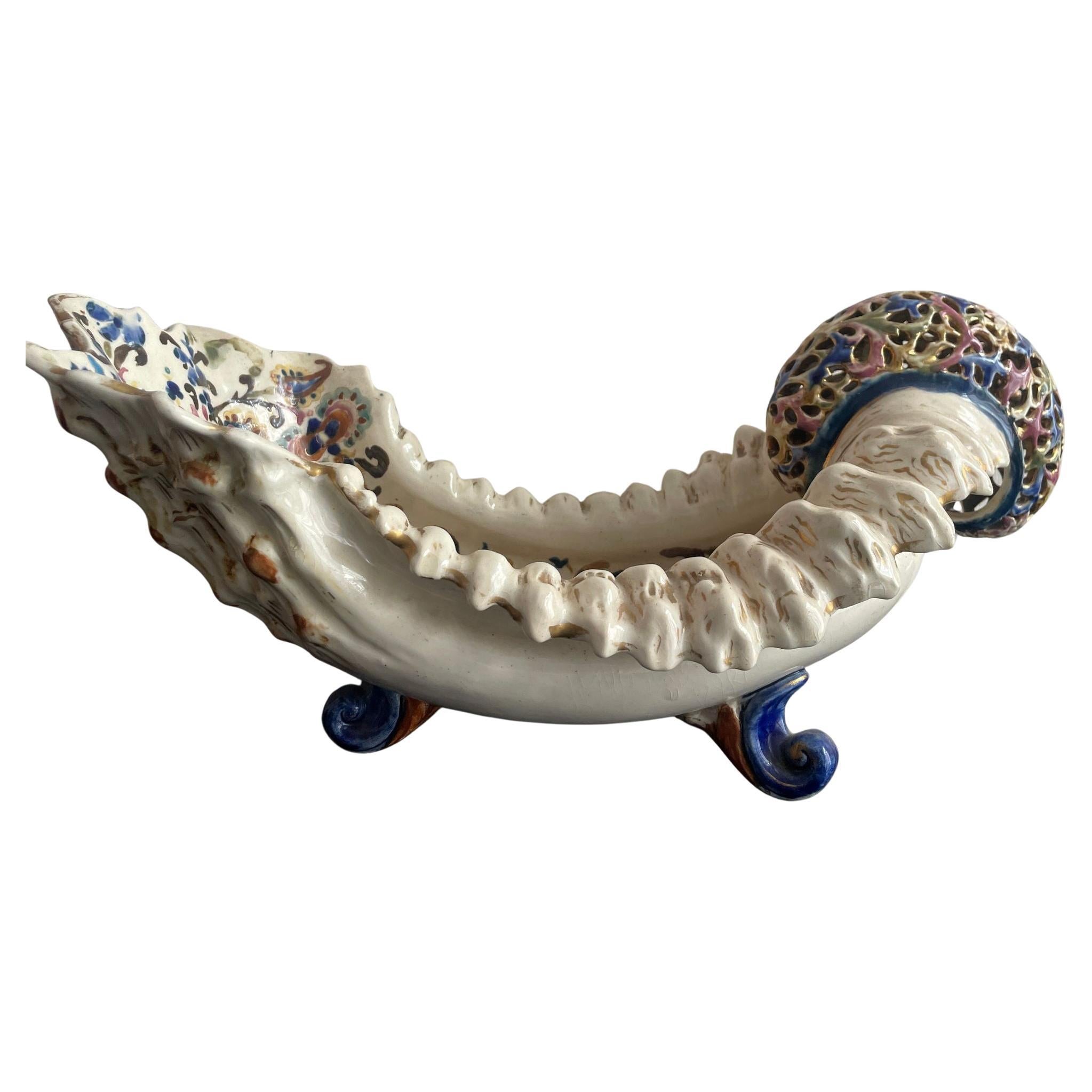 Fischer Budapest Majolica Jardinière Centerpiece Hungarian Art Pottery 19th C