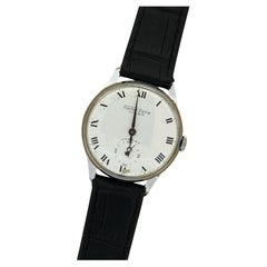 I.A.S.Steele S/Steel Manual 17 Rubis Porcelain Dial 35mm Montre Homme