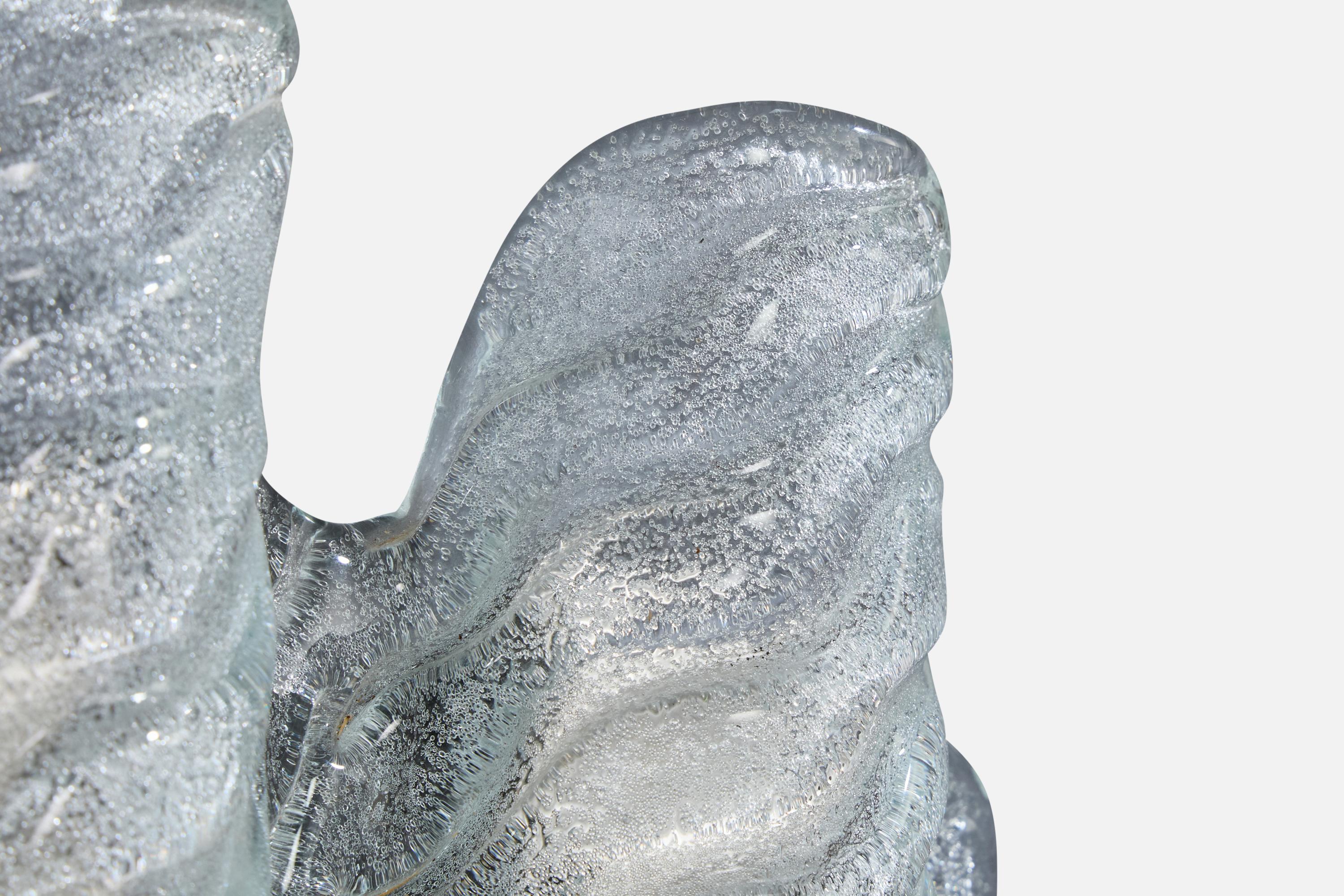 Fischer Leuchten, Aplique, Vidrio, Metal, Alemania, Década de 1960 mediados del siglo XX en venta