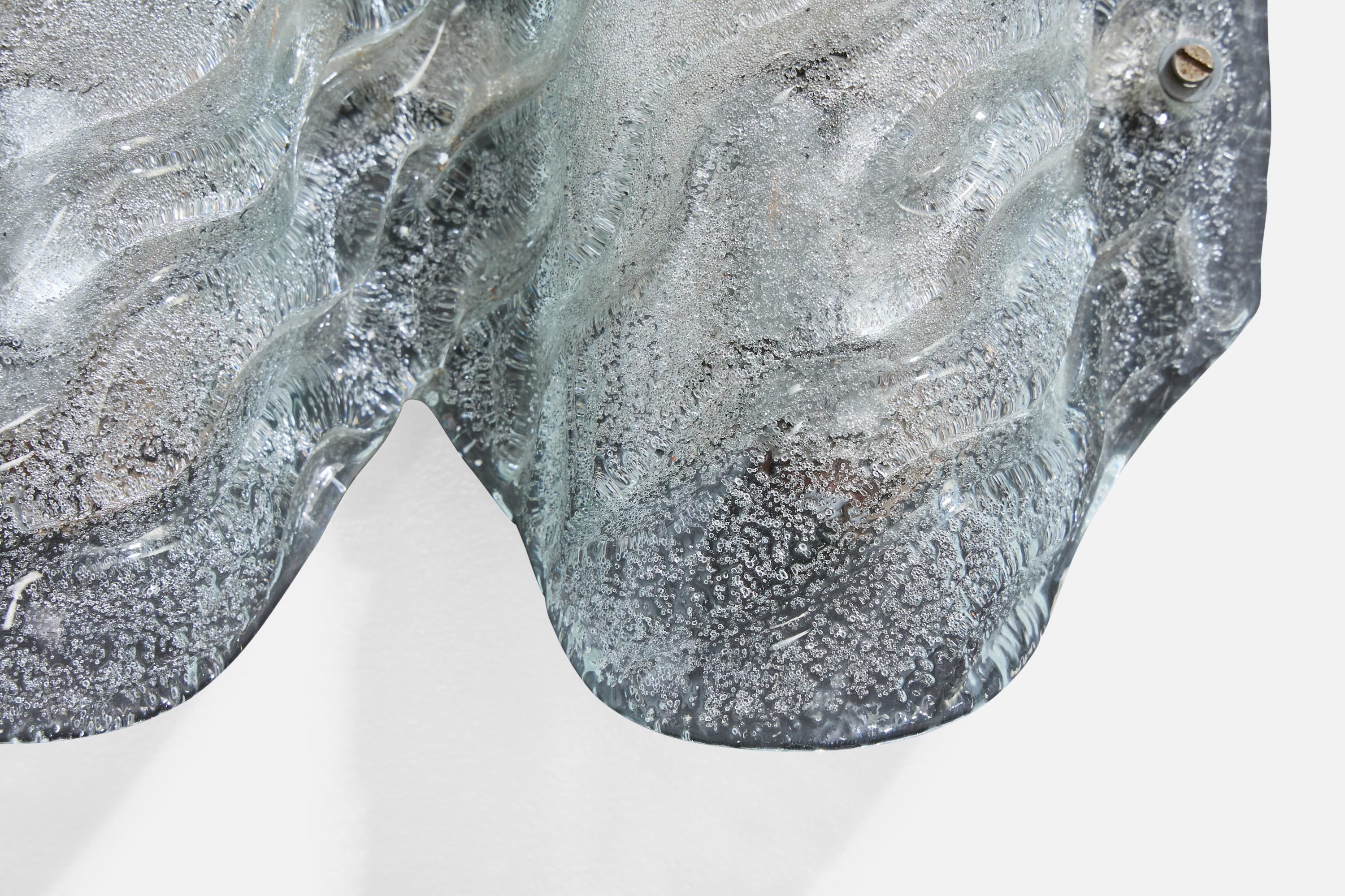 Fischer Leuchten, Aplique, Vidrio, Metal, Alemania, Década de 1960 en venta 2