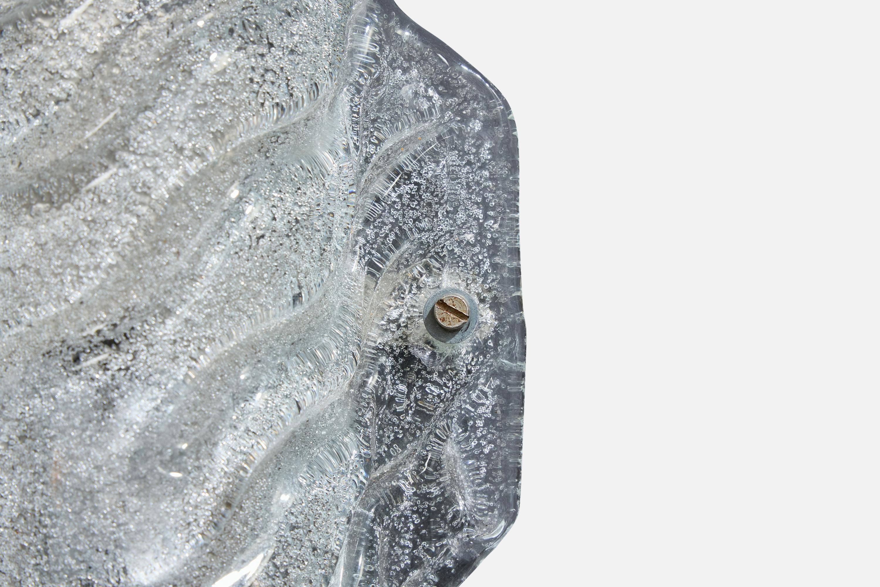 Fischer Leuchten, Aplique, Vidrio, Metal, Alemania, Década de 1960 en venta 3