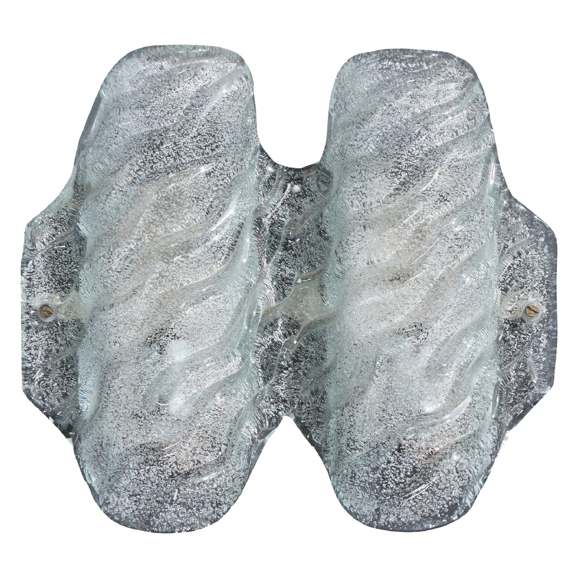 Fischer Leuchten, Aplique, Vidrio, Metal, Alemania, Década de 1960