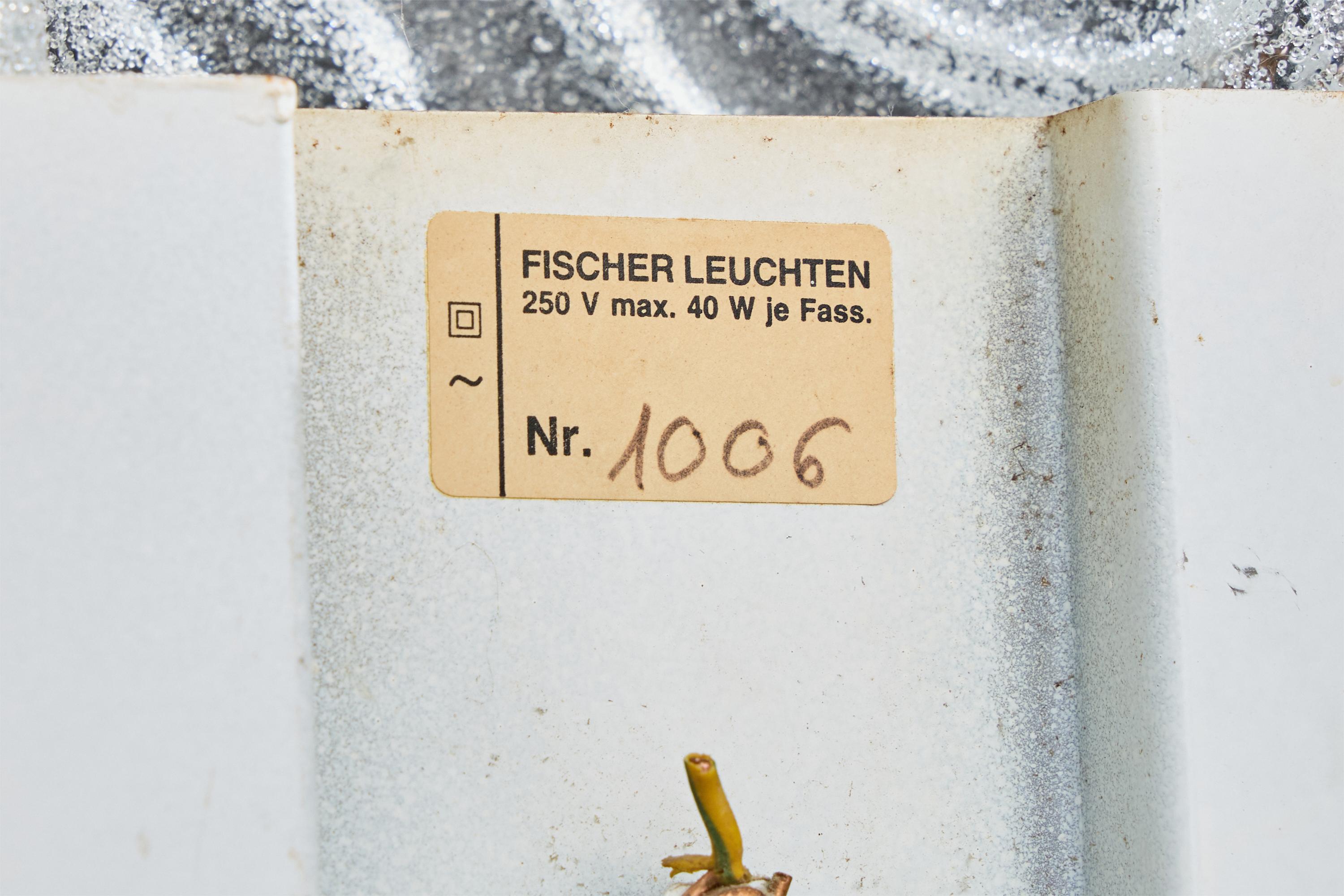 Fischer Leuchten, Appliques, Verre, Oak, Allemagne, années 1960 en vente 3