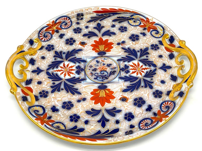 Fischer and Mieg Pirkenhammer Porcelain 'Imari' Pattern Round
