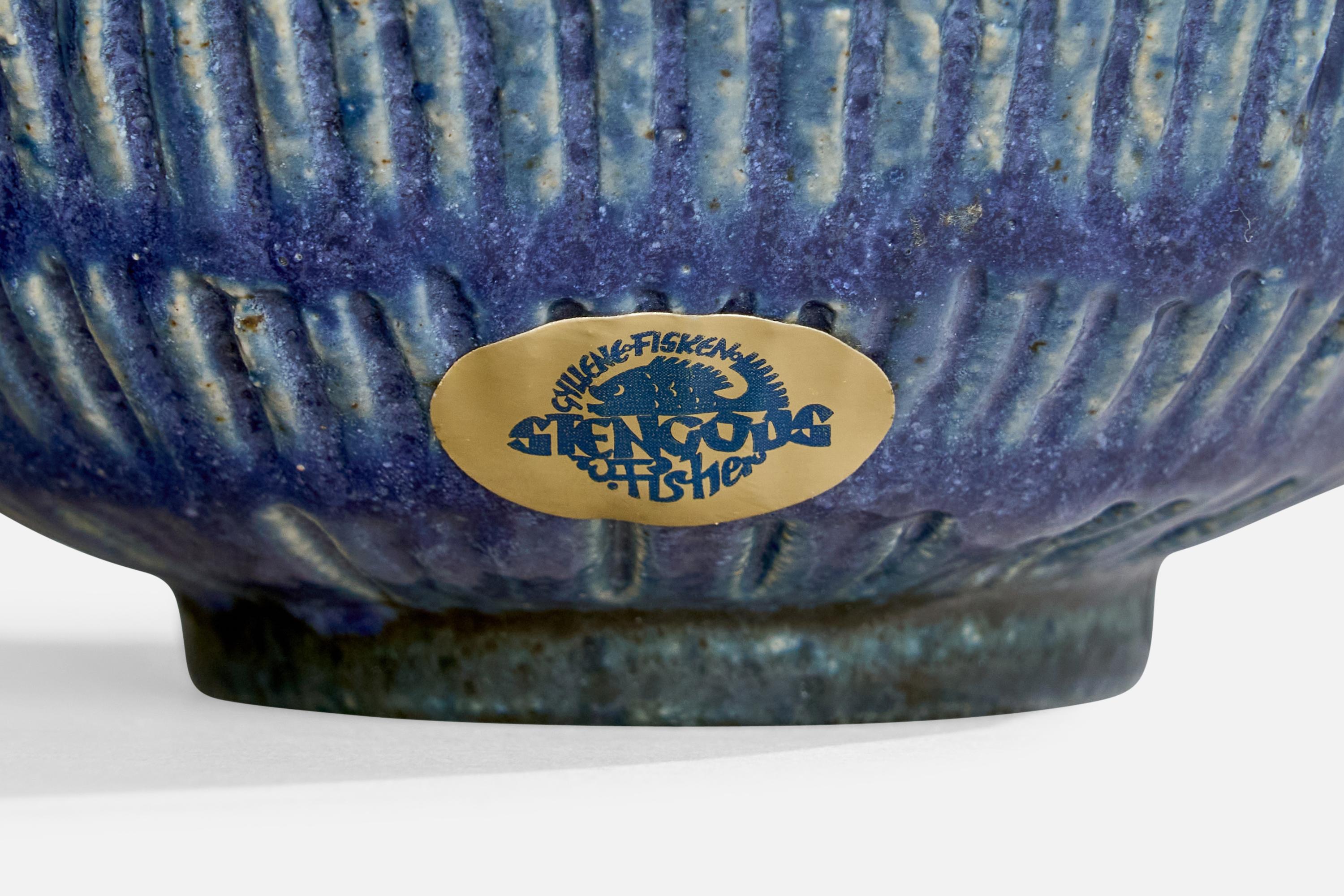 Fischer Stengods, lampe de bureau, grès, Suède, années 1960 en vente 1