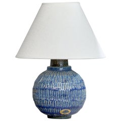 Fischer Stengods, lampe de bureau, grès, Suède, années 1960